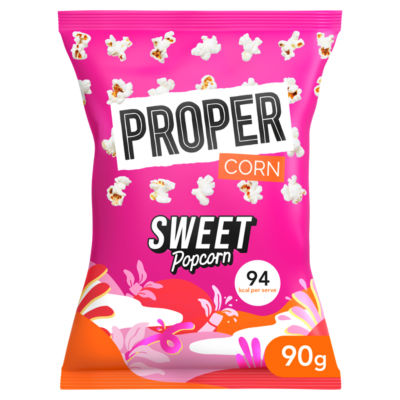 Proper Corn sweet popcorn 90g, imported from the UK