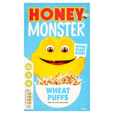 Honey Monster honey-flavoured wheat puffs breakfast cereal 520g, UK version