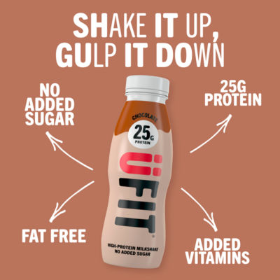 UFIT chocolate high-protein milkshake 330ml (British brand)