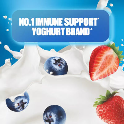 Actimel Strawberry Blueberry yoghurt drink multipack 12x100g - British product
