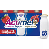 Actimel strawberry and pomegranate yogurt drink multipack 8x100g - British product