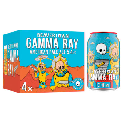 Beavertown Gamma Ray American Pale Ale 4 x 330ml, UK version