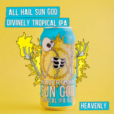 Beavertown Sun God Tropical IPA beer 440ml - British product