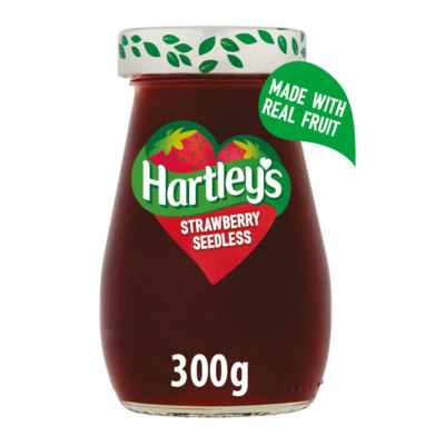 Hartley's strawberry seedless jam 300g, UK version