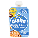 For Aisha salmon and sweet potato mash baby food 130g - British product