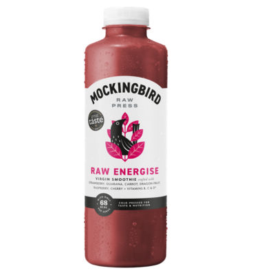 Mockingbird Raw Energise Virgin Smoothie 750ml, imported from the UK