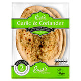 Riya's garlic and coriander naan bread 2 pack, imported from the UK