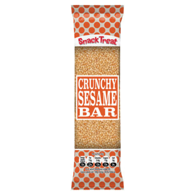 Crunchy sesame caramel bar 45g (British brand)
