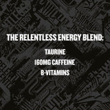 Relentless Origin energy drink 500ml, imported from the UK