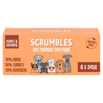 Scrumbles wet dog food all lifestages 6 x 395g (British brand)
