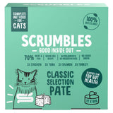 Scrumbles Classic Selection Pate wet cat food 12 x 80g (British brand)