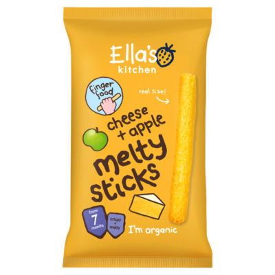 Ella's Kitchen cheese and apple melty sticks 16g - British product