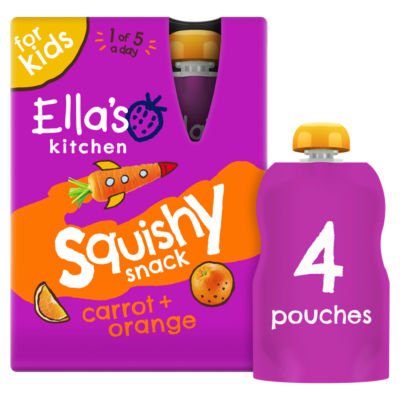 Ella's Kitchen carrot and orange squishy snack 400g - British product