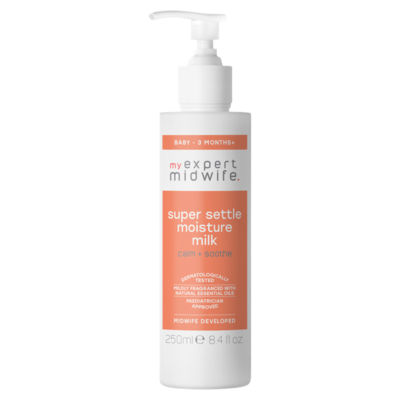 My Expert Midwife Super Settle Moisture Milk baby lotion for 3 months 250ml, imported from the UK