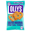 Olly's Pretzels salted original pretzel thins 140g, imported from the UK