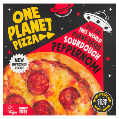 One Planet Plant-Based Pepperoni Pizza 310g, imported from the UK