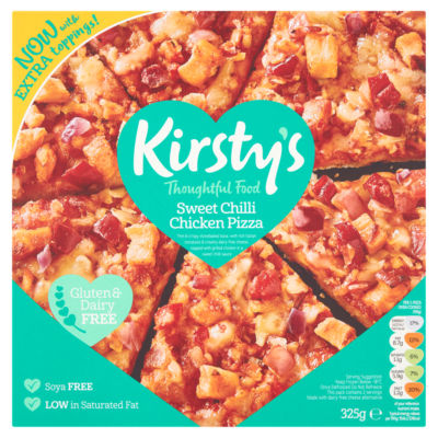 Kirsty's Sweet Chilli Chicken Pizza 325g, UK version