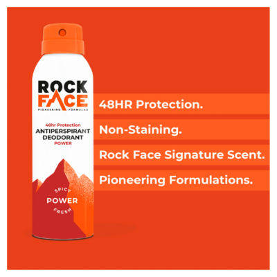 Rock Face Power Antiperspirant Deodorant 200ml, imported from the UK