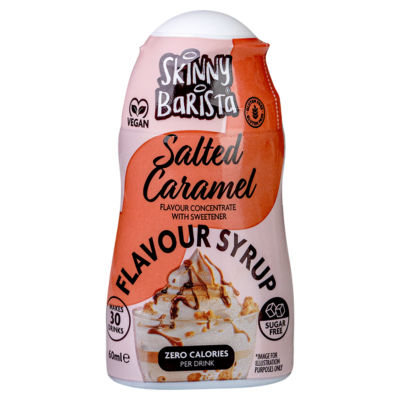 The Skinny Food Co barista shots salted caramel 60ml (British brand)