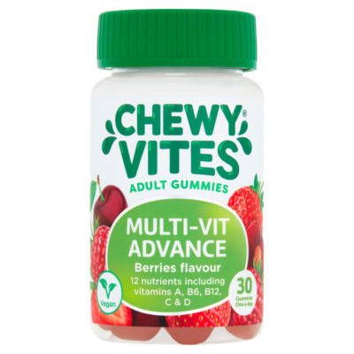 Chewy Vites multivitamin gummies berries flavour 30 gummies - British product