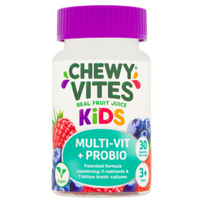 Chewy Vites kids vitamin gummies fruit flavoured 30 count - British product