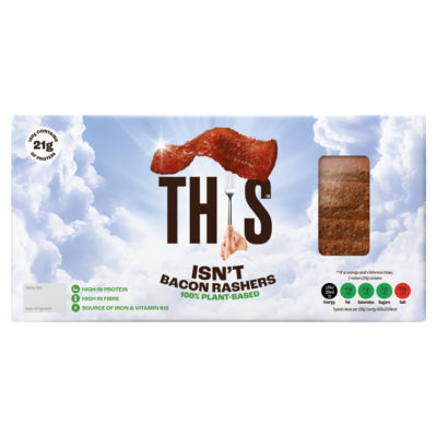 This plant-based bacon rashers 120g (British brand)