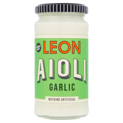 Leon Garlic Aioli vegan mayonnaise 240ml, UK version