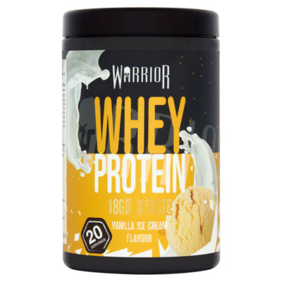 Warrior whey protein powder Vanilla Ice Cream flavour 500g (British brand)