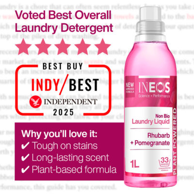 INEOS Non Bio Laundry Liquid Rhubarb and Pomegranate 1000ml, UK version