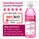 INEOS Non Bio Laundry Liquid Rhubarb and Pomegranate 1000ml, UK version