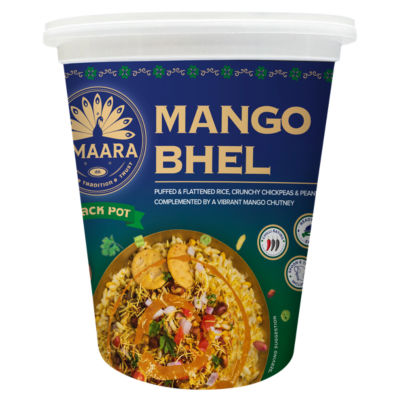 Amaara Mango Bhel Snack Pot 100g, imported from the UK