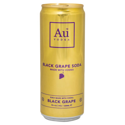 Au Vodka Black Grape Alcoholic Soda 330 ml