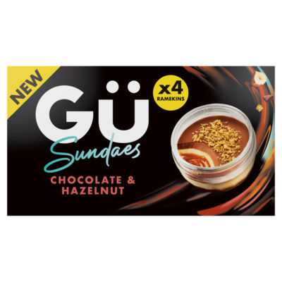Gü chocolate hazelnut frozen sundaes 320g multipack, UK version
