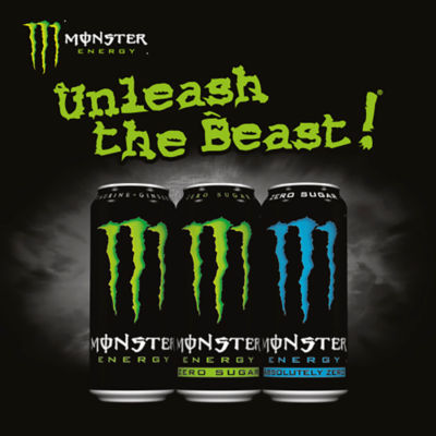 Monster Energy Drink Zero Sugar 500ml, imported from the UK