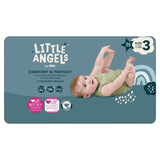 Little Angels Size 3 nappies for 6-10kg babies, 56 pack, UK version