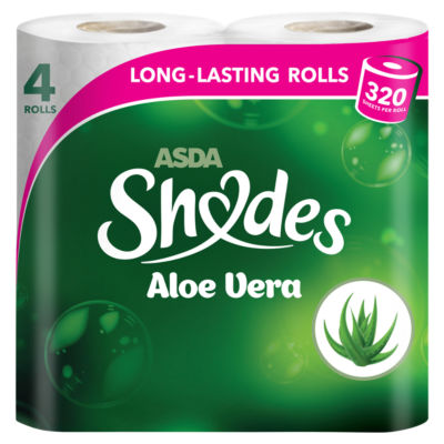 ASDA Aloe Vera toilet rolls 4 rolls - British product