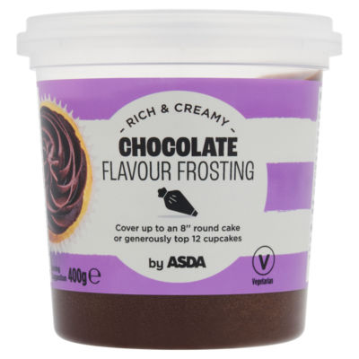 ASDA Chocolate Flavour Frosting 400g Cake Icing