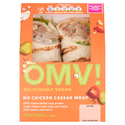OMV! No Chicken Caesar wrap, imported from the UK