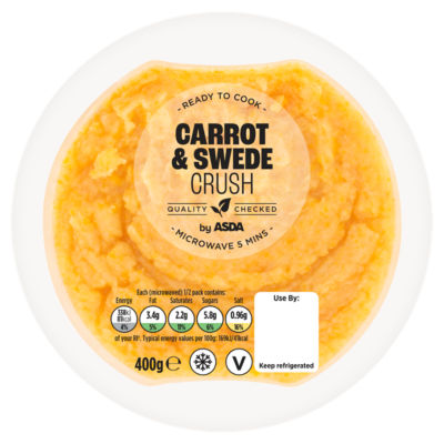 ASDA Sweet Buttery Carrot Swede Crush 400g - British product
