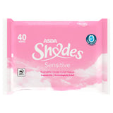 ASDA Shades Sensitive Moist Toilet Tissue Wipes 40 Wipes - British product