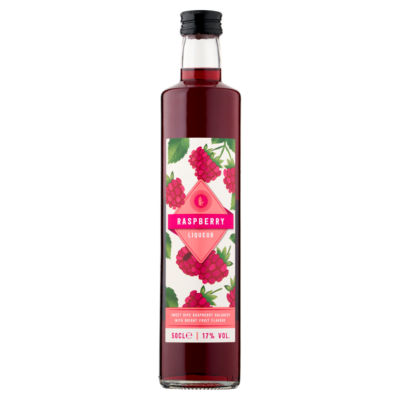 ASDA Raspberry Liqueur fruit flavoured 50cl - British product