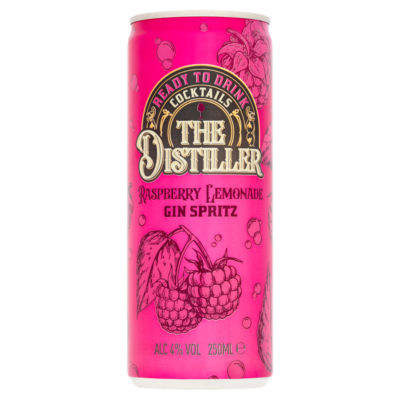 The Distiller raspberry lemonade gin spritz 250ml (British brand)