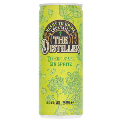 The Distiller Elderflower Gin Spritz Ready to Drink Canned Cocktail 250ml