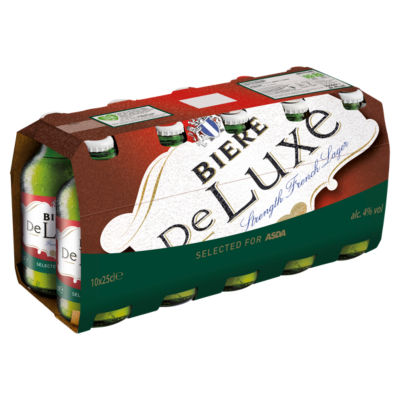 ASDA Biere De Luxe French Lager - British product