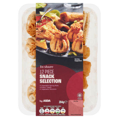 ASDA 12 Piece Oriental Snack Selection 204g - British product