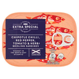 ASDA chipotle chilli brisling sardines 105g - British product