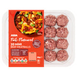 ASDA Mini Beef Meatballs Salt and Pepper 340g - British product