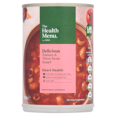 ASDA Tomato & Three Bean Soup 400g (British brand)