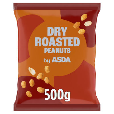 ASDA dry roasted peanuts 500g - British product