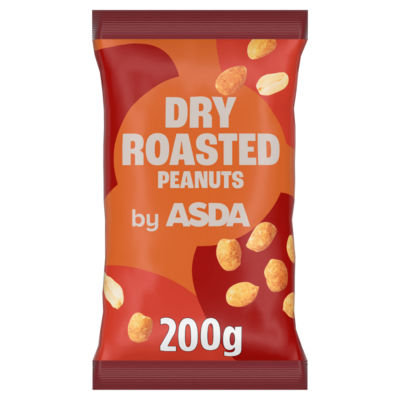 ASDA dry roasted peanuts 200g - British product